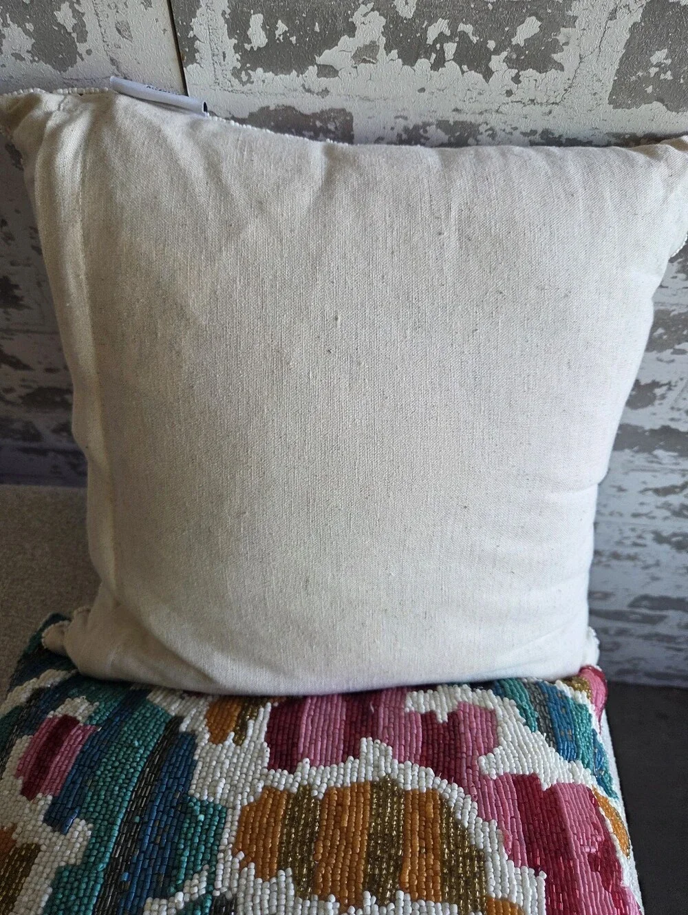 Artistic Accents Beaded Throw Pillows Set of 2 16x16